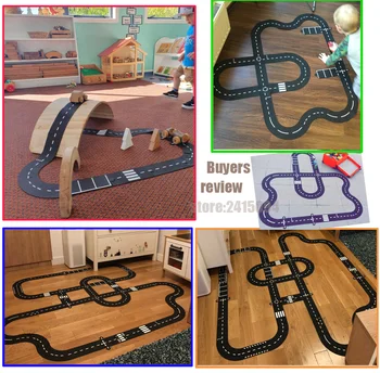 DIY din PVC Puzzle-uri Track Play Set city Road Mașină de jucărie Urmări modelul de Joc pentru Copii Saltea Covor Podea Jucării de Învățare Nordic Decor Camera pentru Copii