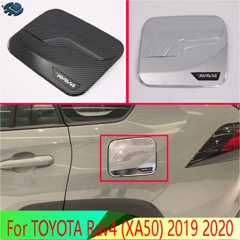 Pentru TOYOTA Rav4 2019 2020 Decora Accesorii ABS Cromat capacul rezervorului de combustibil de acoperire auto-styling trim ulei combustibil capac de protecție
