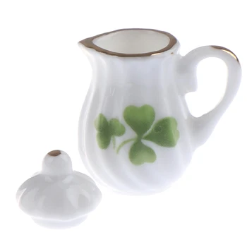1:12 Miniatură 15buc de Ceai din Portelan Set de Ceasca de Flori de Veselă de Bucătărie casă de Păpuși (8 Modele la alegere)