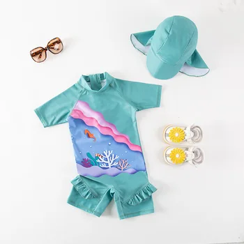Copilul Costume de baie Protecție UV de costume de Baie pentru Fete Băiat de Baie Haine pentru copii Copii de Înot Costum Fată Copilul Băieți Piscină Haine