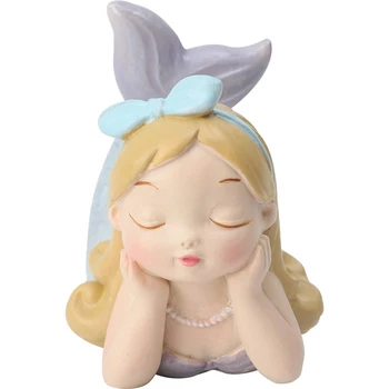 Creative Fiica din Marea Mermaid Figurine de Rasina de Artizanat Ornament Drăguț Sirena Miniaturi Decor Acasă Accesorii Cadouri Jucarii