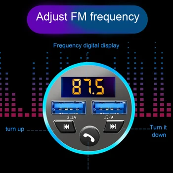 DC12V 24V Bluetooth MP3 Player QC3.1 Rapid de Încărcare Încărcător transmițător FM Tableta Smartphone GPS Telefon Alimentare Priza