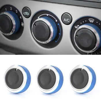 3PCS/LOT Masina de Căldură Aer Conditionat Butoane de Comandă Panou de Aluminiu Comutator pentru Ford Focus modele 2005-2012
