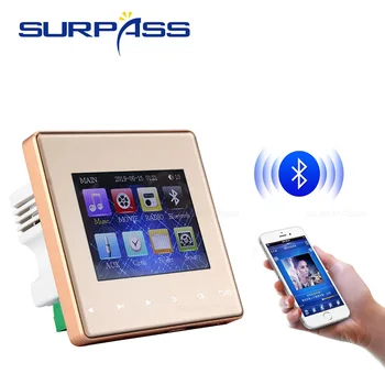 Mini usb Bluetooth fm Smart Home Music Center Audio Soound tableta cu Sistem Stereo în Ecran de Perete Amplificator pentru Hotel Vorbitor combo