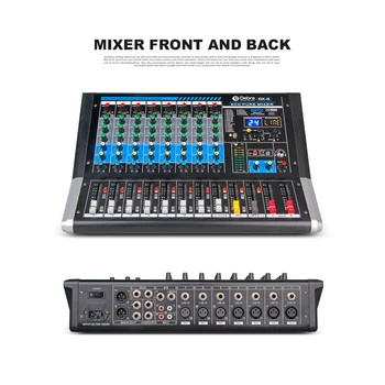 Debra Audio DX-8 8-Canal Audio Mixer dj controller Placa de Sunet cu 24 DSP Efect Bluetooth USB Pentru DJ , studio de inregistrari