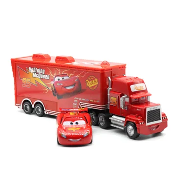 Disney Pixar Cars Mack Truck McQueen Chick Hicks Unchiul 1:55 Turnat Sub Presiune Din Aliaj De Metal De Plastic Modle Jucării Mașină De Cadouri Pentru Copii