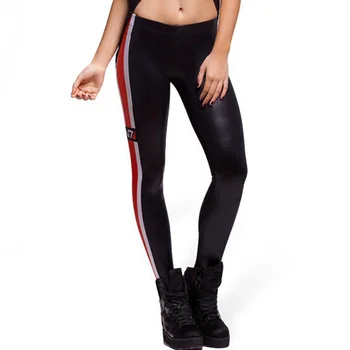 4XL 2018 Design American Femei Galaxy Jambiere Roșii cu Dungi Imprimate Stil Jambiere Pantaloni Negru cu Lapte Punk Rece Slim Leggins