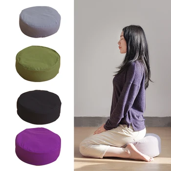 Cu Fermoar Plin De Yoga, Meditație Perna Perna Rotund Birou Solid Cu Hrisca Scaun Saltea Confortabil Lavabila Sprijin Acasă