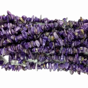 Naturale de înaltă Calitate Autentic Violet Charoite Nugget Chip Margele Vrac se Potrivi Bijuterii 3x8mm 15
