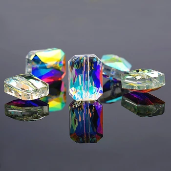28pcs/lot 11x18mm octogon forma margele de sticla fatetate Bijuterii margele de cristal margele vrac margele Spacer pentru a face Bijuterii DIY