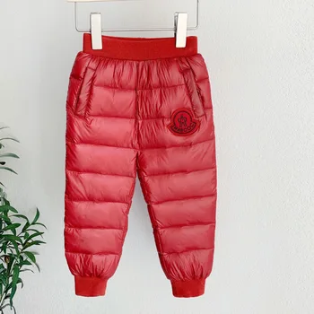 Copil Nou Pantaloni De Iarna Fată Băiat De Bumbac Captusit Gros Cald Pantaloni De Schi De Zăpadă Buzunarele De La Pantaloni Pentru Copii Haine Copii Pantaloni Legging