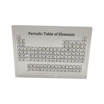 Acrilica Cristal Tabelul Periodic Elemente Chimice Ornamente Desktop Acasă Decoratiuni pentru Elev de Învățământ Decorare Dormitor