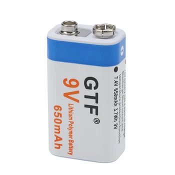 GTF Original 9V 500mAh 650mah capacitate baterie Reîncărcabilă li-ion polimer baterie UE/SUA plug încărcător de baterie de 9v