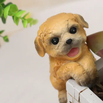 Simulare creatoare câine ghivece cu ornamente de rășină de material de birou desktop ghiveci camera de zi de decorare dormitor Alpinism Pet-60183