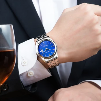 Ceasuri Barbati Ceas De Moda 2021 De Lux Din Oțel Inoxidabil Trupa Omul Ceas De Mână De Afaceri De Sex Masculin Data Ceas Rezistent La Apa Relogio Masculino