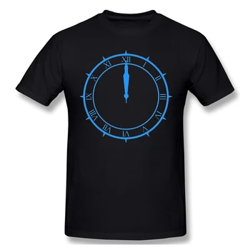 Persona 5 T-Shirt pentru Bărbați Persona 3 Ceas Amuzant Crewneck Bumbac Tricou