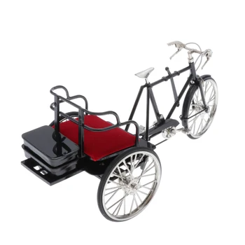 1/6 De Înaltă Detaliate Tricicleta Model De Jucărie Cu Seat - Stil Vintage Turnat Sub Presiune Vehicul - Colectie De Jucarii Pentru Copilul Adulți