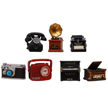Retro Nostalgic Mini Figurine De Rasina De Fotografiat Telefon Acasă Decor Camera De Zi Vin Cabinet Modern Decor Acasă Accesorii