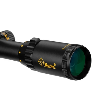 NSIRIUS Aur 3-12X40 AOE Riflescope Vedere Optic Rosu Verde llluminate Cruce Reticul Turela de blocare Tactice Vedere Vânătoare
