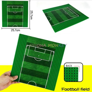Teren de fotbal Placă de Bază Clasic placa de bază Blocuri Piese Compatibile de Fotbal Cifre de Afișare Jucarii Copii 32*32 puncte