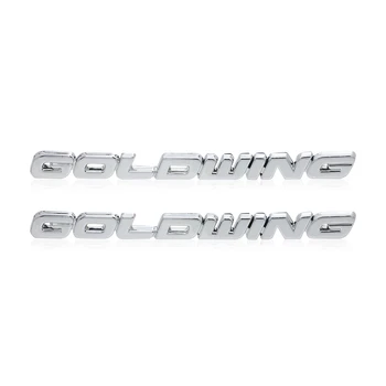 2X Pentru Honda GL1800 3D Capacul Bateriei Emblema Partea de Carenaj Autocolant Șoc Frontal Decal Logo-ul Marca Simbol Chrome Goldwing GL 1800