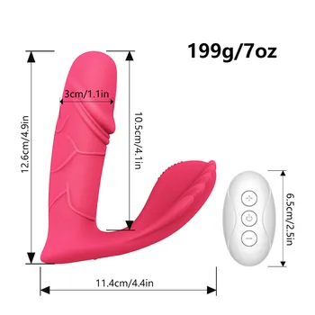 Clitoris Vibratoare Pentru Femei, Punctul G, Clitorisul Fraier Stimulator Încălzire Wireless Portabil Vibrator Chilotei Sex Jucării Pentru Adulți
