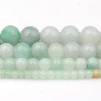 O+ Smarald Rotund Verde Jad, Margele din Piatra Naturala Pentru a Face Bijuterii DIY Brățară Colier Cercei Alege 4, 6, 8 și 10mm 15