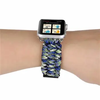 Curea nailon pentru Apple watch band 44 mm apple watch 5 4 3 2 1 iwatch trupa 42mm correa 38 mm 40 mm pulseira watchband bratara curea