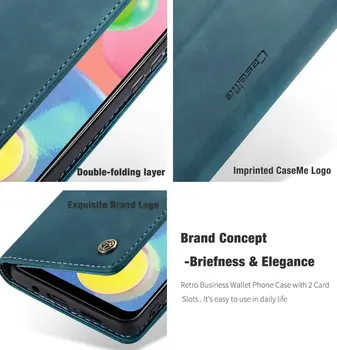 CaseMe Caz Pentru Samsung Galaxy A70s Caz Flip Piele De Lux Cover Pentru Galaxy A20s Caz Acoperire A40s A50 A30 Portofel Acoperire Magnetică