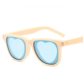 Retro Moda Pătrat ochelari de Soare pentru Femei Brand Designer Doamnelor Inima ochelari de Soare în Formă de Inimă Lentile de sex Feminin de Ochelari de Soare UV400