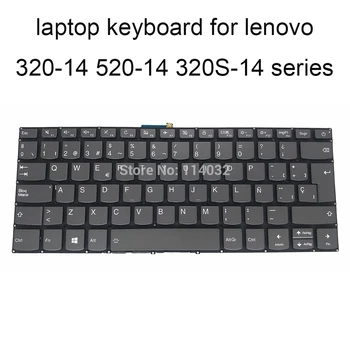 Inlocuire Tastaturi Tastatura cu iluminare din spate pentru Lenovo 320 14IKB IdeaPad 320 14 IKB 14IAP 14AST 14ISK SP spaniolă Gri KB PC4CPB SPA