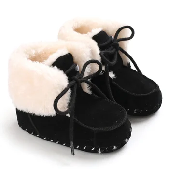 Iarna Copil Copil Copil Fete Baieti Cald Anti-Alunecare Adidasi Casual Moale Cu Talpi De Pantofi De Mers Pe Jos