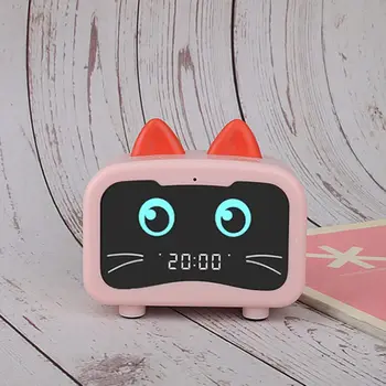 Dragon drăguț Pisica Bluetooth 5.0 Speaker-Ceas cu Alarmă Muzică USB LED Lumina Decor Dropship