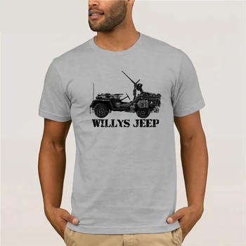 Willys Jeep De-Al Doilea Război Mondial Tricou Us Army 50 Cal Mitralieră Cmp Asl Fow Piese Vintage