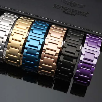 Solide din oțel inoxidabil watchbands pentru Dior Samsung S3 16mm 18mm 20mm 22mm Metal Ceas Trupa 46mm 42mm Curea Încheietura Ceasuri Brățară