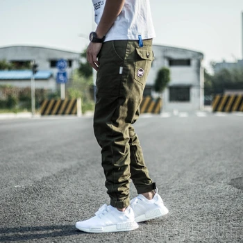 Japoneze Vintage Moda Barbati Blugi Largi Casual Pantaloni Cargo Broderie Designer Harem Pantaloni Strada Hip Hop Jogging Pantaloni Pentru Bărbați