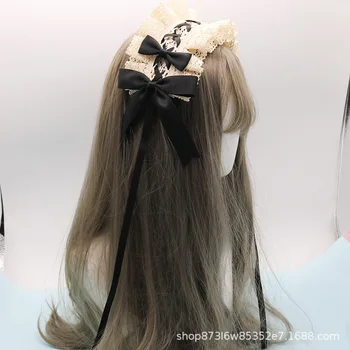 Japoneze sora moale Lolita bentita dantela ac de păr lolita dulce de zi cu zi banda de păr drăguț bowknot kc frizură cosplay Lolita loli