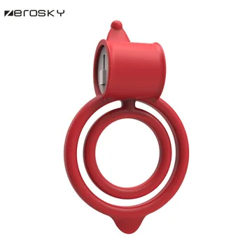 Silicon Vibrator Cock Ring,inel Penis vibrator,Cockring,jucarii Sexuale pentru barbati,de Jucărie pentru Adulți, Dual Inel Vibrator Jelly Penis Zerosky