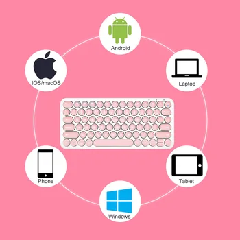 Bluetooth Wireless Keyboard Tăcut Gaming Keyboard Pentru Macbook, iPhone, iPad Tastatură Tablet PC Gamer Tastatură de Calculator de Gaming PC
