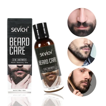 Sevich Organic Natural 100ml Barba Produs de Ingrijire Barba Ceara de Creștere Ulei Balsam pentru Barba Îngrijit de Creștere