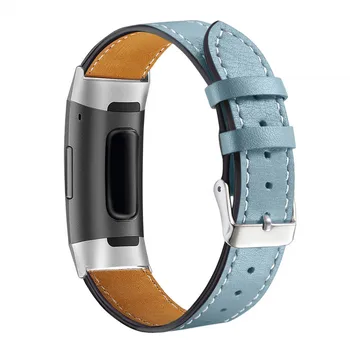 Piele De Înlocuire Benzi Pentru Fitbit Charge 3 Charge3 Curele De Banda Interschimbabile Smart Fitness Banda De Ceas Cu Rama De Inox