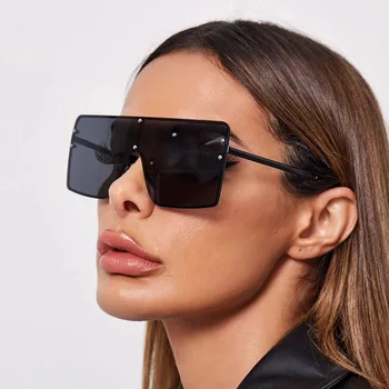 Brand de lux ochelari de Soare Supradimensionat ochelari de Soare pentru Femei 2020 Femei Ochelari Cadru Metalic UV400 Ochelari Gafas