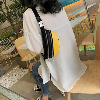 Femei de moda de Talie Saci Doamnelor Lanț Piept Geanta 2020 Solide Noi Pachete de Talie Crossbody Sac la Îndemână borseta Banana Buzunar de sex Feminin