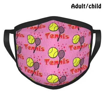 Îmi Place Să Joc Tenis De Design Personalizat Masca Pentru Adult Copii Anti Praf De Tenis Tenis De Joc Minge De Tenis Racheta De Tenis Meci De Tenis Sporturi