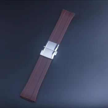Cauciuc watchband de sport în aer liber rezistent la apa pentru porsche design curea P6780 bărbați ceas trupa