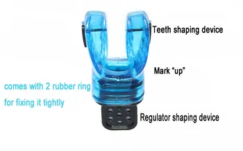 Universal Scufundari Snorkel Regulator de Scufundări din Plastic Mustiuc de Silicon Non-toxic, Anti-Alergie de Siguranță Subacvatice Tub de Respiratie