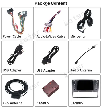 AOTSR 2 Din Android 10 Radio Auto Pentru BMW E90 E91 E92 E93 Seria 3 Multimedia Player Auto Navigație GPS DSP AutoRadio IPS Unitate