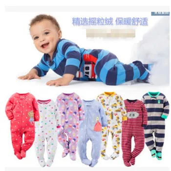Copii fleece fată băiat de mari dimensiuni Siamezi romper cu picioarele Siamezi haine Harbin pijama calde de primăvară și de toamnă și de iarnă