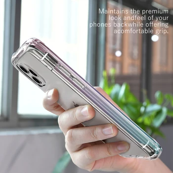 Gradient Caz Clar de Telefon Pentru iPhone 11 Pro Max caz Transparent Moale TPU Silicon Cover pentru iphone X XS XR Capacul din Spate Coque