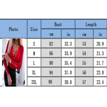Hot Femei De Primăvară, Tricouri Moda Bodycon Butonul V-Neck Jumper Slim Fit Topuri Doamnelor Maneca Lunga Bluza De Culoare Solidă 2020 Plus Dimensiune